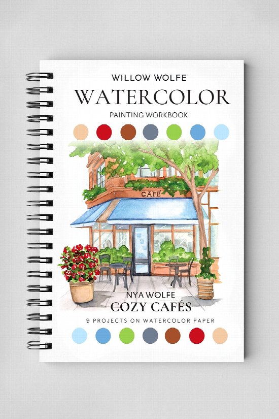 Cozy Cafes Watercolour Workbook